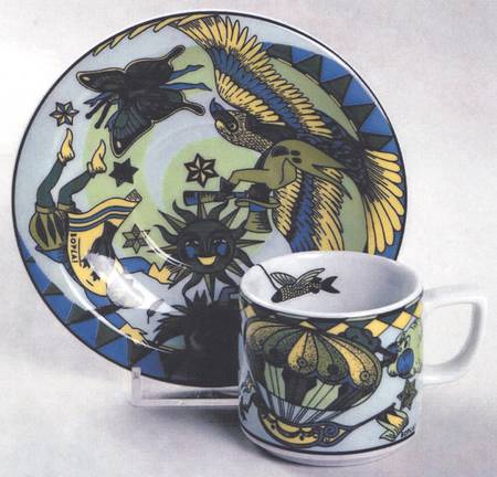Voyage Flat Demitasse Cup & Saucer Set