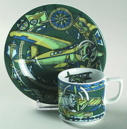 Voyage Flat Demitasse Cup & Saucer Set