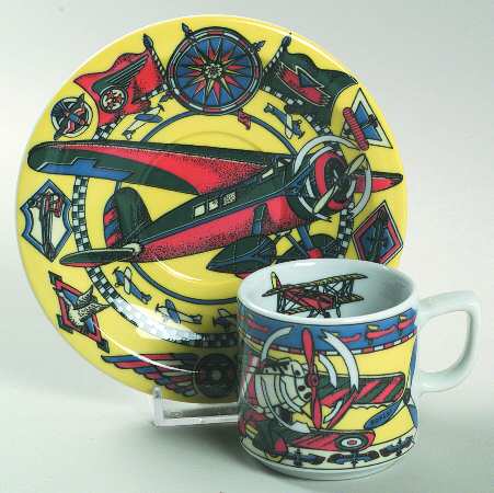 Voyage Flat Demitasse Cup & Saucer Set