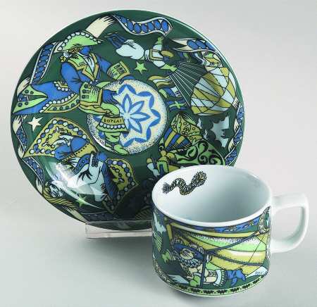 Voyage Flat Cup & Saucer Set