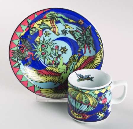 Voyage Flat Demitasse Cup & Saucer Set