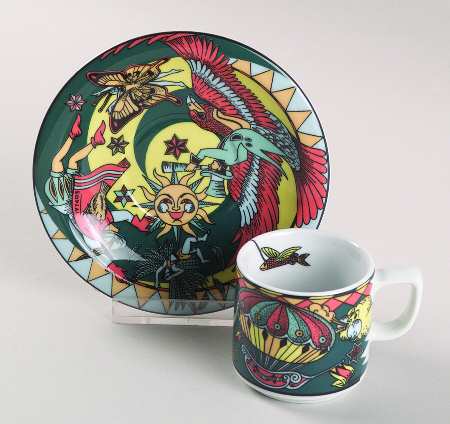 Voyage Flat Demitasse Cup & Saucer Set