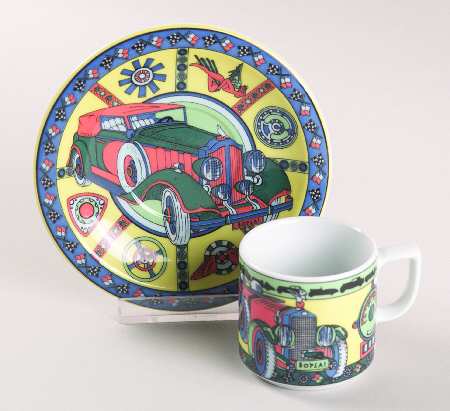 Voyage Flat Demitasse Cup & Saucer Set