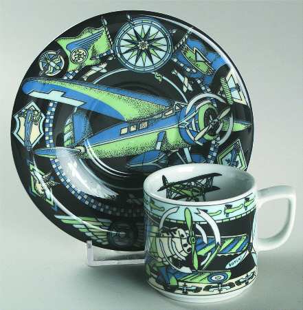Voyage Flat Demitasse Cup & Saucer Set