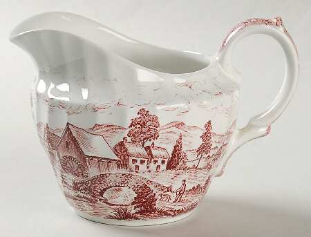English Country Scenes Red Creamer