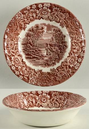 Memory Lane Brown Fruit/Dessert (Sauce) Bowl