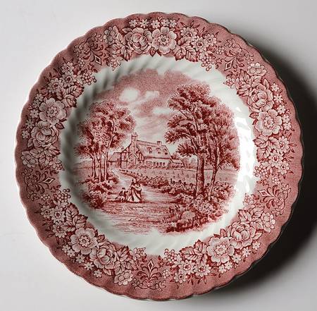 Memory Lane Pink Dessert/Pie Plate