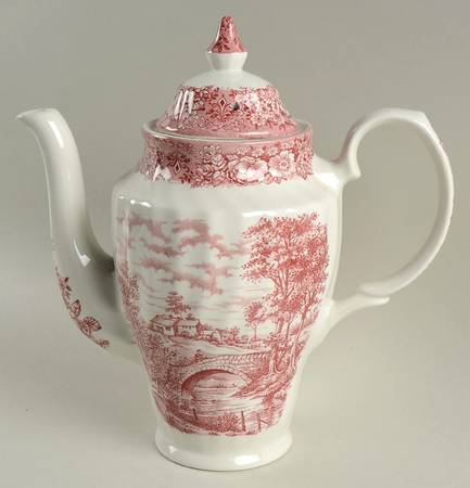 Memory Lane Pink Coffee Pot & Lid