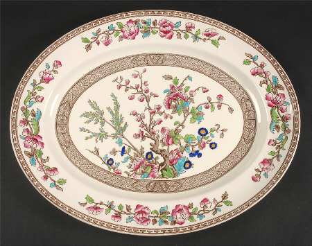 Ye Olde Indian Tree 16" Oval Serving Platter