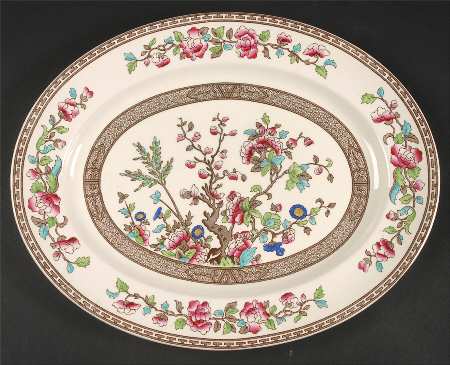 Ye Olde Indian Tree 14" Oval Serving Platter