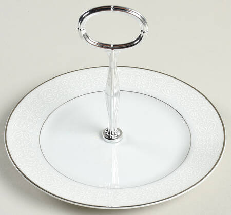 White Lace 6" - 7" Tidbit (from Salad Plate) HC