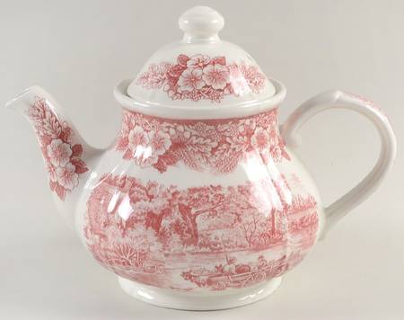 The Constable Series Red Teapot & Lid