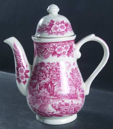 The Constable Series Red Coffee Pot & Lid