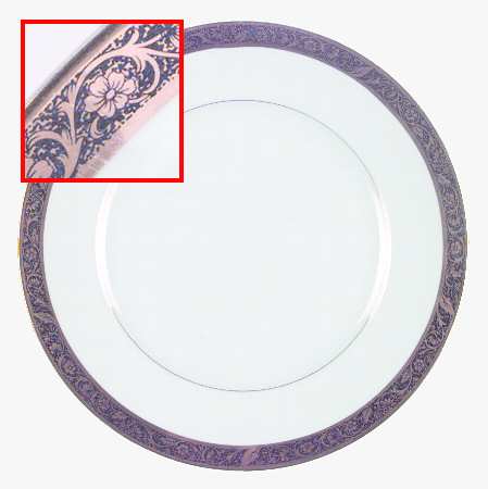 Antique Gold Dinner Plate