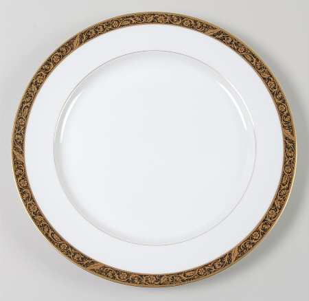 Antique Gold 12" Chop Plate (Round Platter)