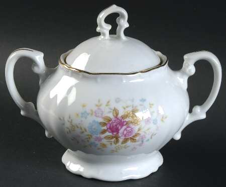 Bouquet Sugar Bowl & Lid