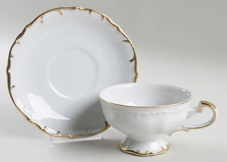 Essex Footed Cup & Saucer Set