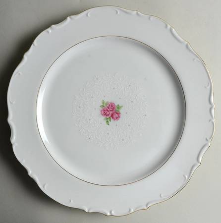 Rose Point 12" Chop Plate (Round Platter)