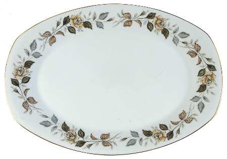 September Song 12" Oval Serving Platter