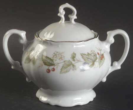 Spring Blossom Sugar Bowl & Lid