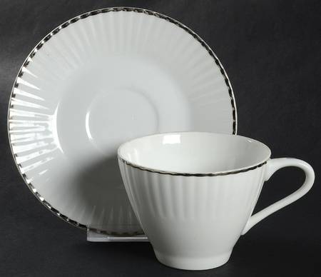 Sunrise Flat Cup & Saucer Set