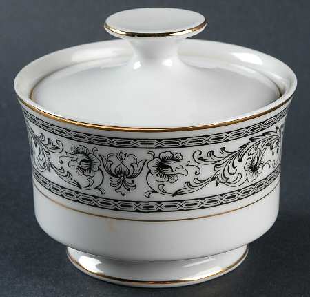 Tribute (Gold Trim) Sugar Bowl & Lid