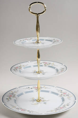 Stratford 13 7/8"-14 1/4" 3-Tiered Serving Tray(DP,SP,BB) HC