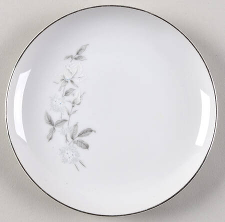 White Rose Bread & Butter Plate