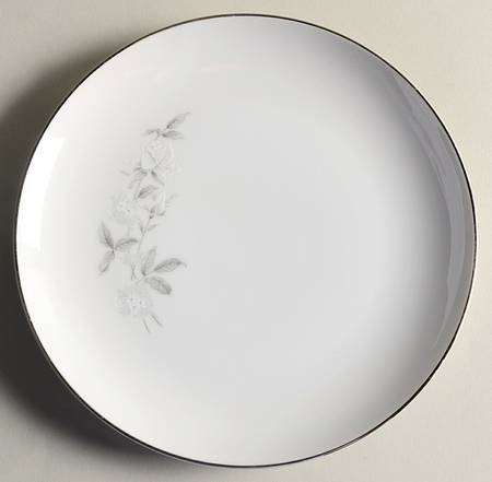White Rose Salad Plate