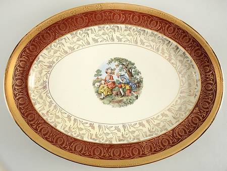 T015 15" Oval Serving Platter