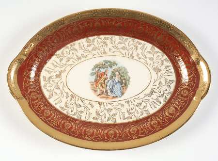 T015 12" Oval Serving Platter
