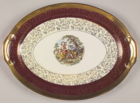 T015 15" Oval Serving Platter