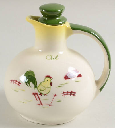 California Farmhouse Yellow Cruet with Stopper