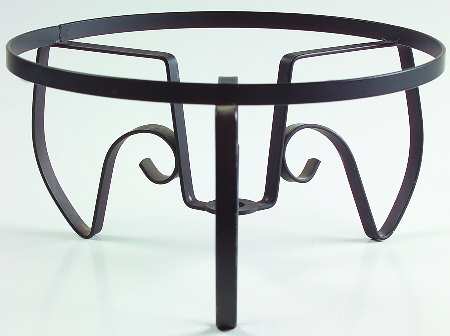 California Farmhouse Yellow Metal Warmer Stand