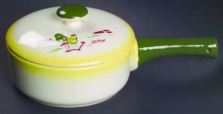 California Farmhouse Yellow Individual Casserole & Lid
