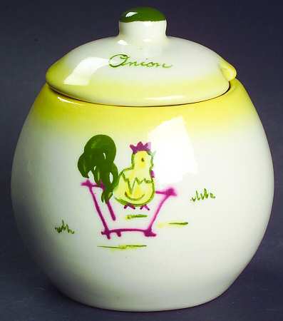 California Farmhouse Yellow Onion Jar & Lid