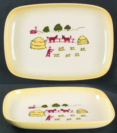California Farmhouse Yellow 11" Rectangular Serving Platter