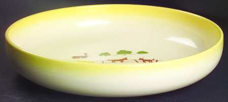 California Farmhouse Yellow 11" Round Vegetable Bowl