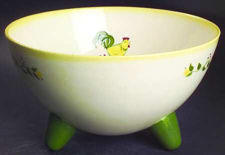 California Farmhouse Yellow 10" 3-Toed Trivet Bowl