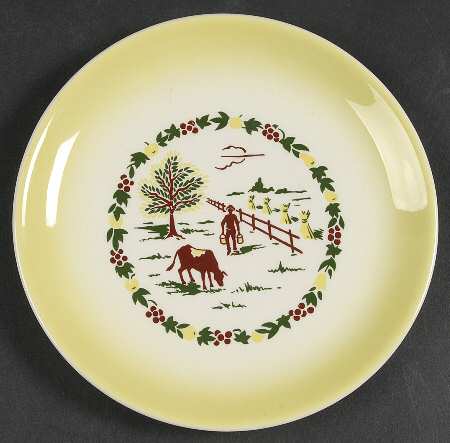 California Farmhouse Yellow Bread & Butter Plate