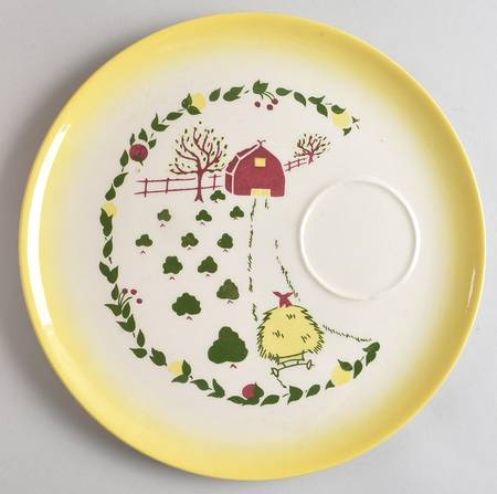 California Farmhouse Yellow Snack Plate