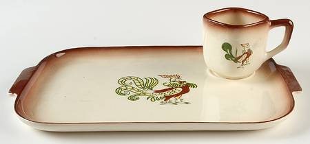 Chanticleer Snack Plate & Cup Set