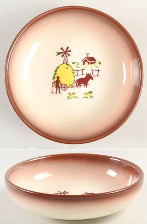 Country Lane Brown Coupe Soup Bowl