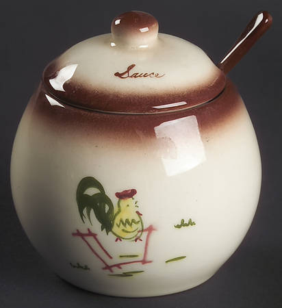 Country Lane Brown Sauce Jar & Lid