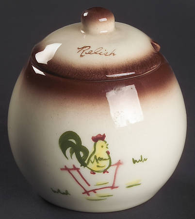 Country Lane Brown Relish Jar & Lid