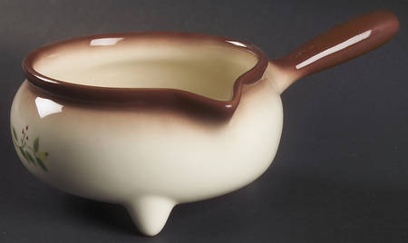 Country Lane Brown Gravy Boat