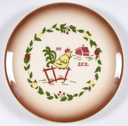 Country Lane Brown Bread & Butter Plate