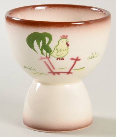Country Lane Brown Double Egg Cup