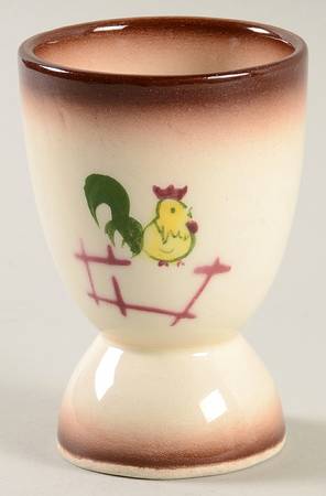 Country Lane Brown Double Egg Cup