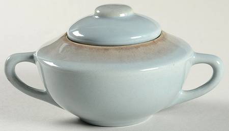Desert Mist Grey Mist Sugar Bowl & Lid